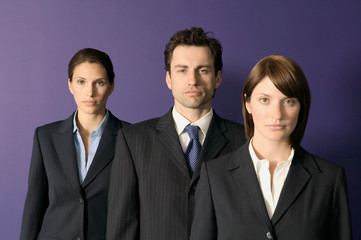 Confident looking businesspeople