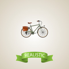 Fototapeta na wymiar Realistic Postman Element. Vector Illustration Of Realistic Working Isolated On Clean Background. Can Be Used As Working, Postman And Bike Symbols.
