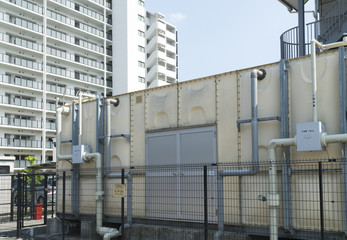 マンション　共同住宅の貯水槽