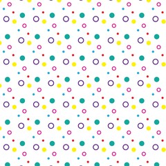 Colorful Circle Happy Fun Geometric Polygonal Pattern Illustration Vector
