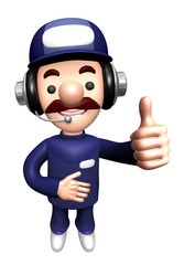 3D Service Mascot is a best gestures.