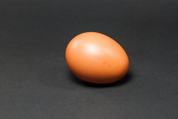 Eggs with black background