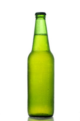 A bottle of beer green