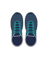 Trekking boots isolated vector icon. Outdoor activity, nature traveling equipment element.