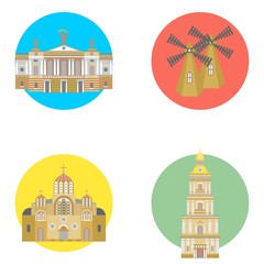 ukraine icons set