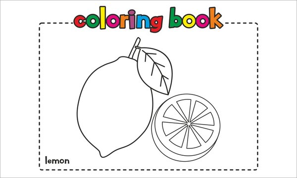 Lemon Coloring Book
