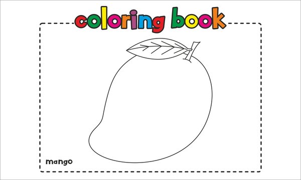 Mango Coloring Book