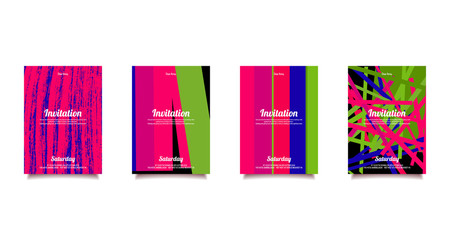 Set cards for congratulations and imvitation.
