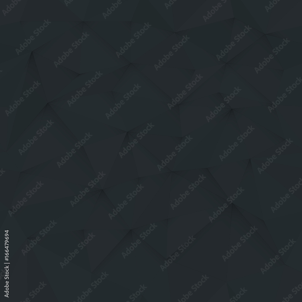 Aufkleber White 3D triangle pattern, seamless vector. White design texture. White Low Poly Pattern Background