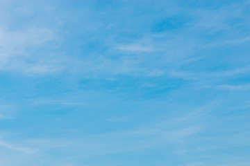 Blue backdrop in the air