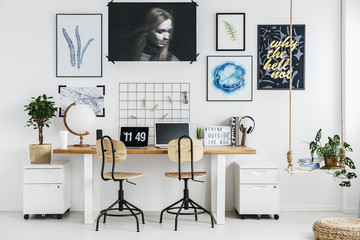 Creative workplace in home