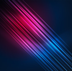 Glowing futuristic lines