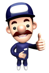 3D Specialist Mascot is a best gestures.