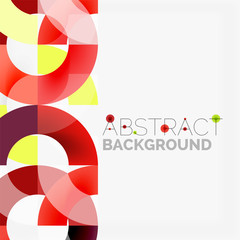 Obraz premium Colorful rings on grey background, modern geometric pattern design