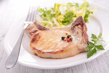 grilled pork chop