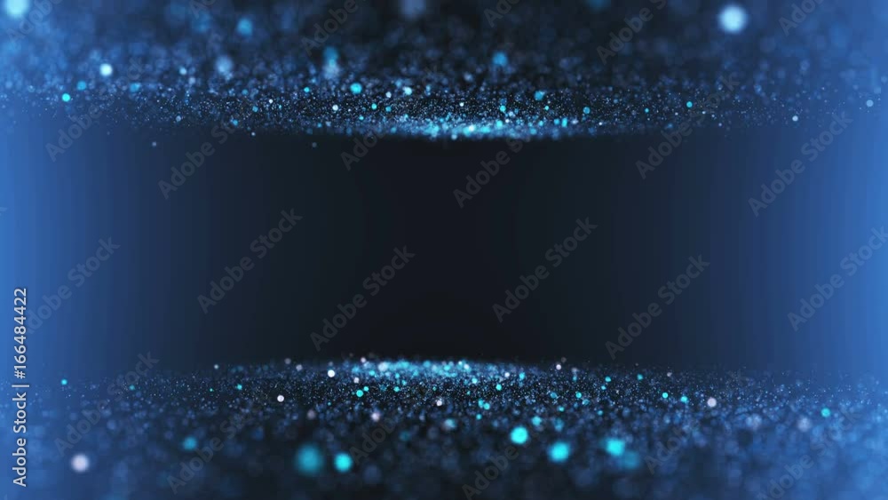 Poster gentle shimmering ice particles in 4k uhd video loop animation.
