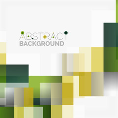 Fototapeta premium Abstract blocks template design background, simple geometric shapes on white, straight lines and rectangles