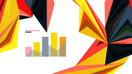 Modern triangle presentation template