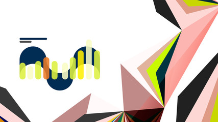 Modern triangle presentation template