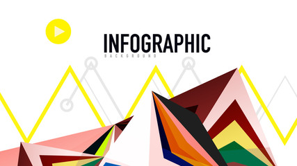 Modern triangle presentation template