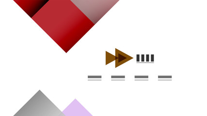 Business presentation geometric template