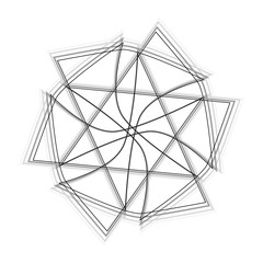 Beautiful and symmetrical geometric pattern