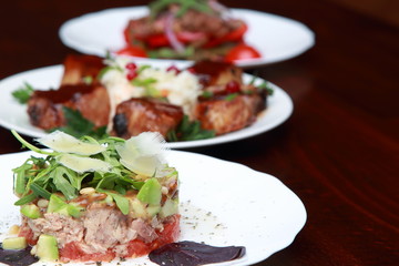 Три блюда высокой кухни 