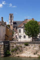 Fototapeta na wymiar Chalon sur Saône, Macon, France