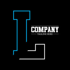 Initial Letter L IL Logo Design Template Elements - obrazy, fototapety, plakaty