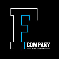 Initial Letter F Logo Design Template Elements
