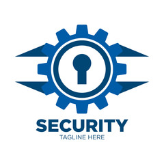 Gear Security Service Logo Template