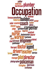 rofessions, Different jobs, Career Selection, Occupation word cloud concept 6