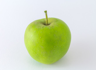 Fresh Green Apple Isolated On White Background