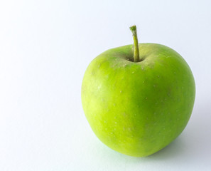 Fresh Green Apple Isolated On White Background