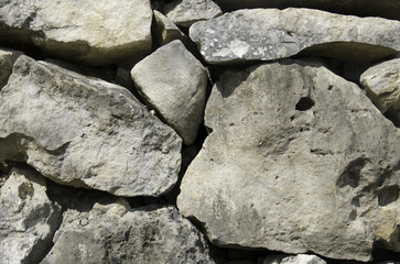 texture of the stone wall