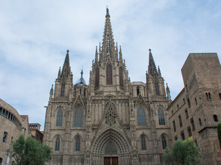 Fototapeta na wymiar cathedral de barcelona