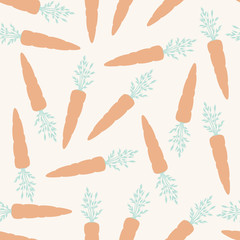 Fototapeta premium Seamless carrot pattern
