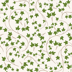 Seamless ivy pattern
