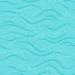 Fototapeta na wymiar Seamless sea/ocean pattern.