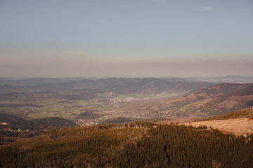 Sunset in the mountains