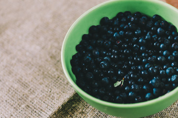 Fototapeta na wymiar Blueberry In Plate