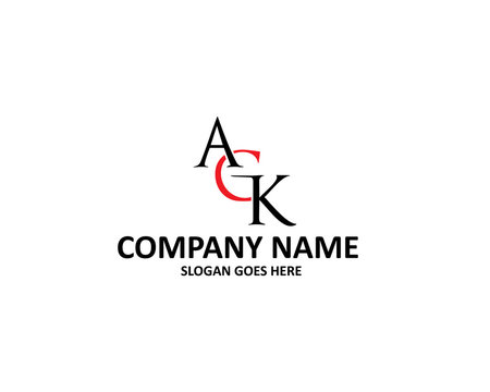 agk letter logo