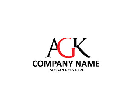 agk letter logo