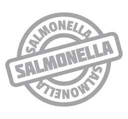 Salmonella rubber stamp. Grunge design with dust scratches. Effects can be easily removed for a clean, crisp look. Color is easily changed.