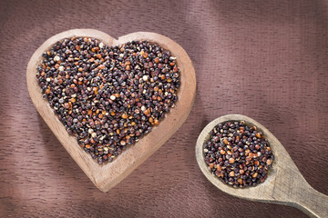 Seeds of black quinoa - Chenopodium quinoa