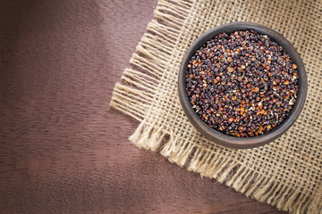 Seeds of black quinoa - Chenopodium quinoa