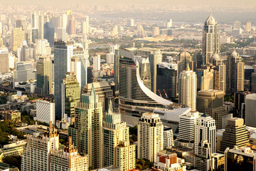 Fototapeta na wymiar Bangkok city skyline, Thailand.