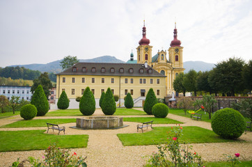 Fototapeta na wymiar Church in Hejnice, Czech Republic