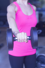 Fototapeta na wymiar Female fitness workout