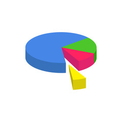 Obraz premium Vector circle diagram, business, success concept. Infographic icon. Vector